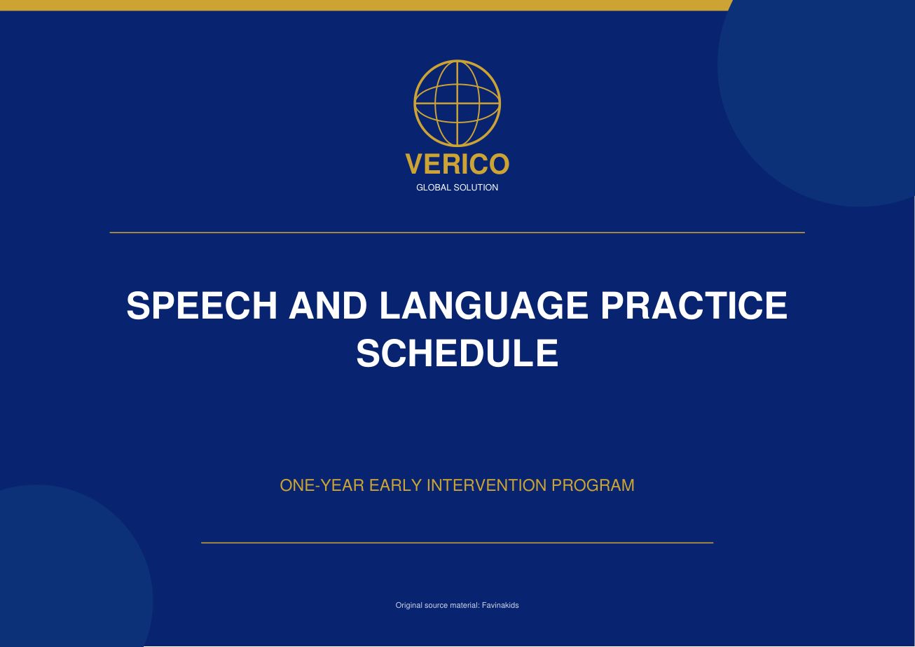 Speech and Language Program
